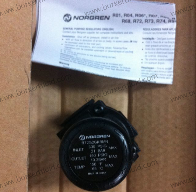 R72G-2GK-RMN Norgren诺冠代理 诺冠调压阀