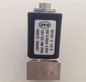 032212 VT-V订货号3012型不锈钢电磁阀-接口M5口径DN1.6功率4.8W