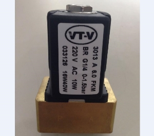 033126 VT-V订货号3013型黄铜电磁阀-螺纹G1/4电压AC220V口径DN6