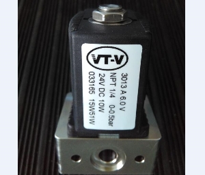 033165 VT-V订货号3013型不锈钢电磁阀-螺纹NPT1/4电压DC24V口径DN6