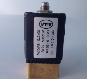 034570 VT-V订货号3014型黄铜电磁阀-螺纹G1/8电压AC220V功率16W口径DN2