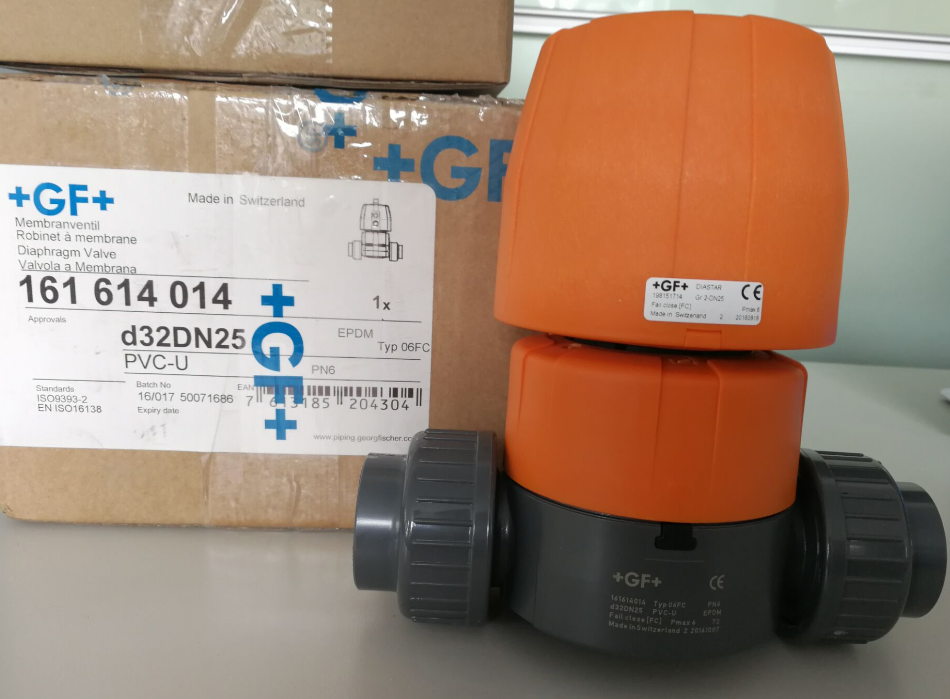 16161401 +GF+气动隔膜阀 PVC-U膜片阀-口径DN25