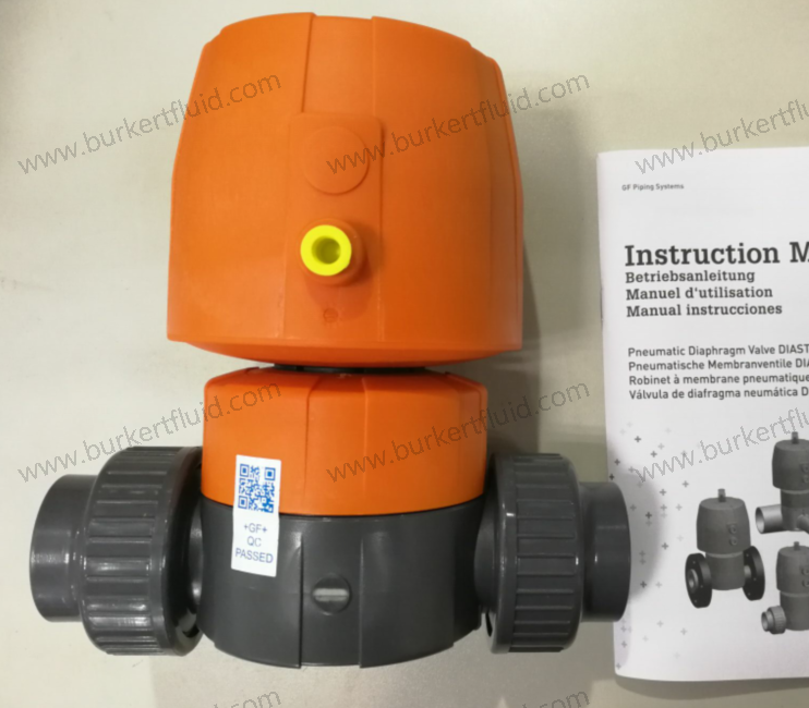 161614015 +GF+气动隔膜阀 PVC-U膜片阀-口径DN32