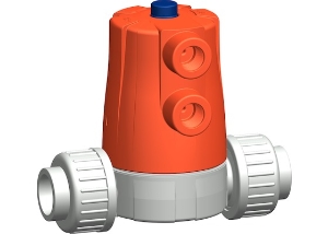 163604634+GF+气动隔膜阀PTFE+EPDM-PVC-C口径DN20 乔治费歇尔