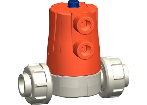 +GF+气动隔膜阀 材质PP-H 口径DN15 乔治费歇尔