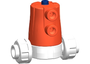 +GF+气动隔膜阀 材质PVDF 口径DN15 乔治费歇尔