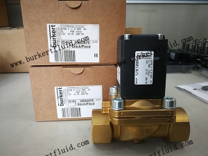 00053675 burkert订货号0290-2/2常闭型电磁阀-DN25-NBR密封-黄铜阀体-G1-024/UC-CC