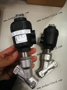 00142613 burkert订货号2000型常闭两通角座阀-DN15-PTFE密封-不锈钢阀体-G3/