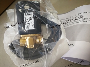 00291483 burkert订货号2875-2/2常闭型电磁阀-DN2-FKM密封-黄铜阀体-G3/8"-024/UC-15